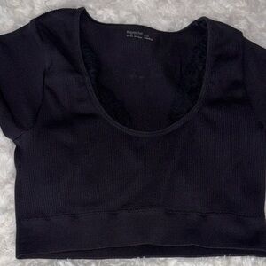 Aerie Black Crop Top
